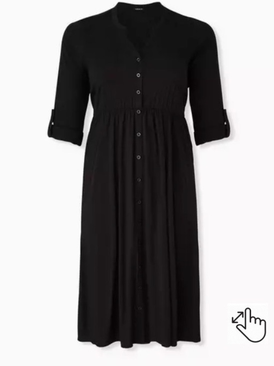 torrid Dresses & Skirts - NWT Torrid Midi Challis Shirt Dress